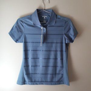 Antigua Golf Women's New! Short Sleeve Polo Shirt Blue Size small